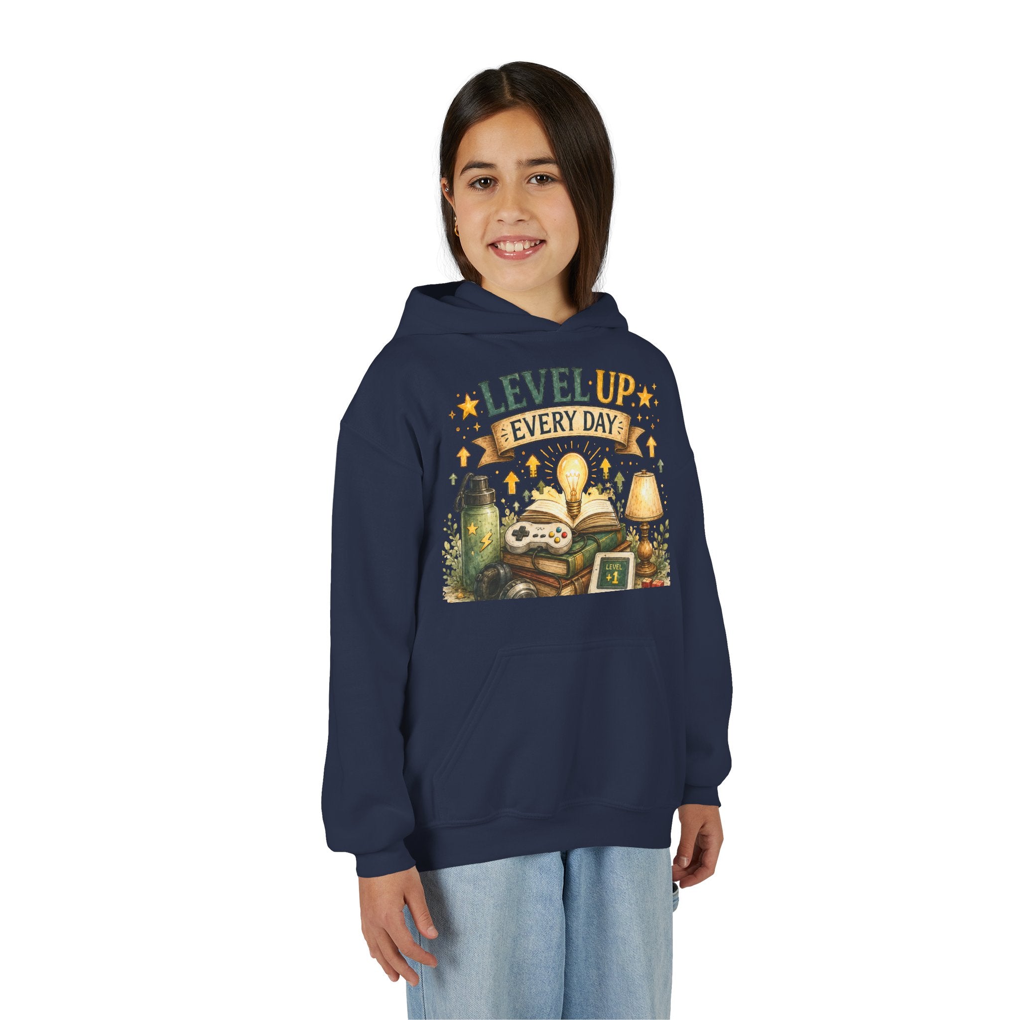 Level Up Every Day - Kids Hoodie