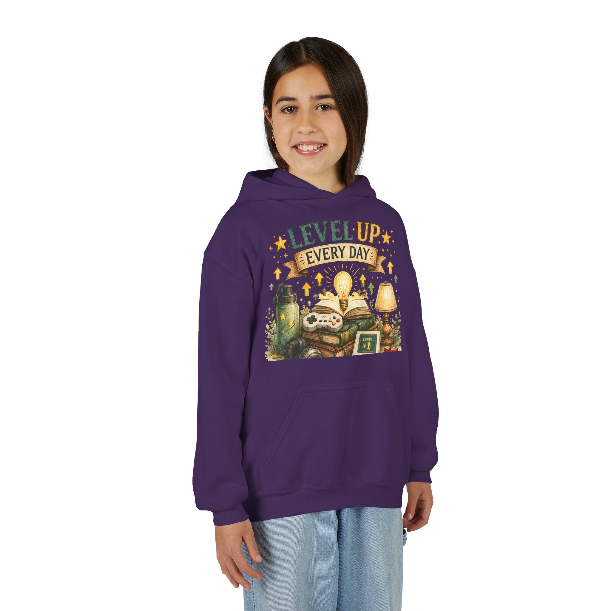 Level Up Every Day - Kids Hoodie