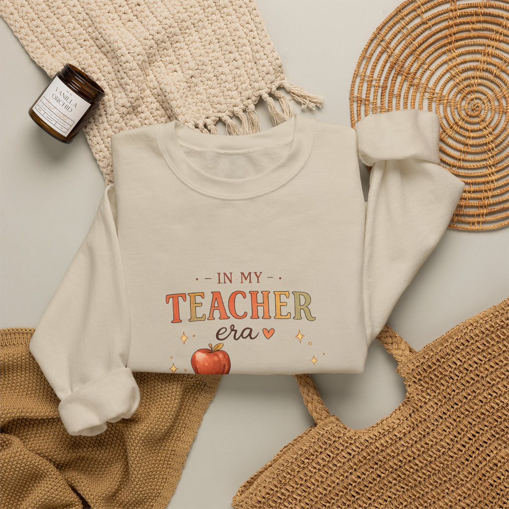 In My Teacher Era - Adult Crewneck Pullover Sweatshirt