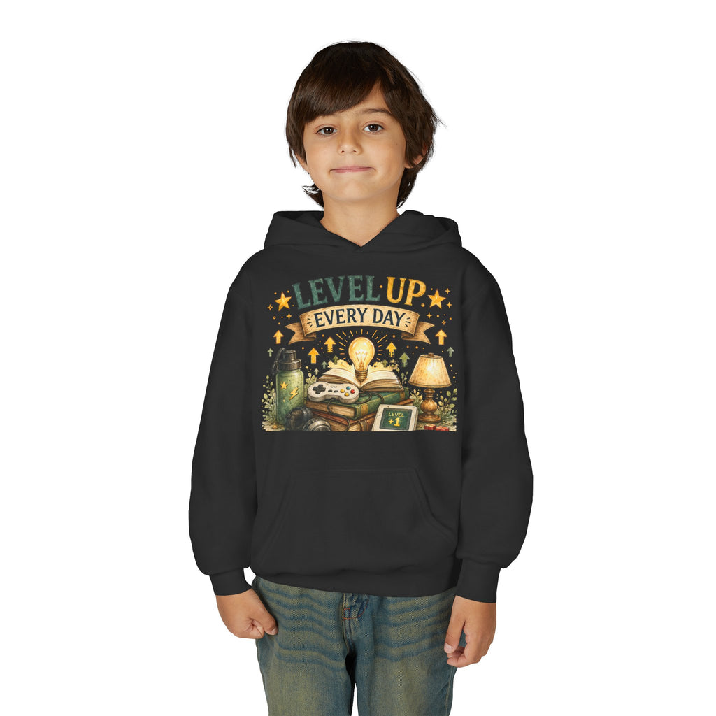 Level Up Every Day - Kids Hoodie