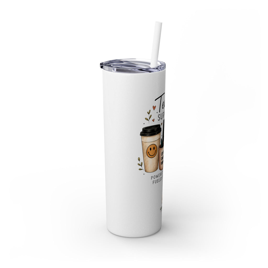 Teacher Survival Kit — 20oz Skinny Stainless Steel Tumbler