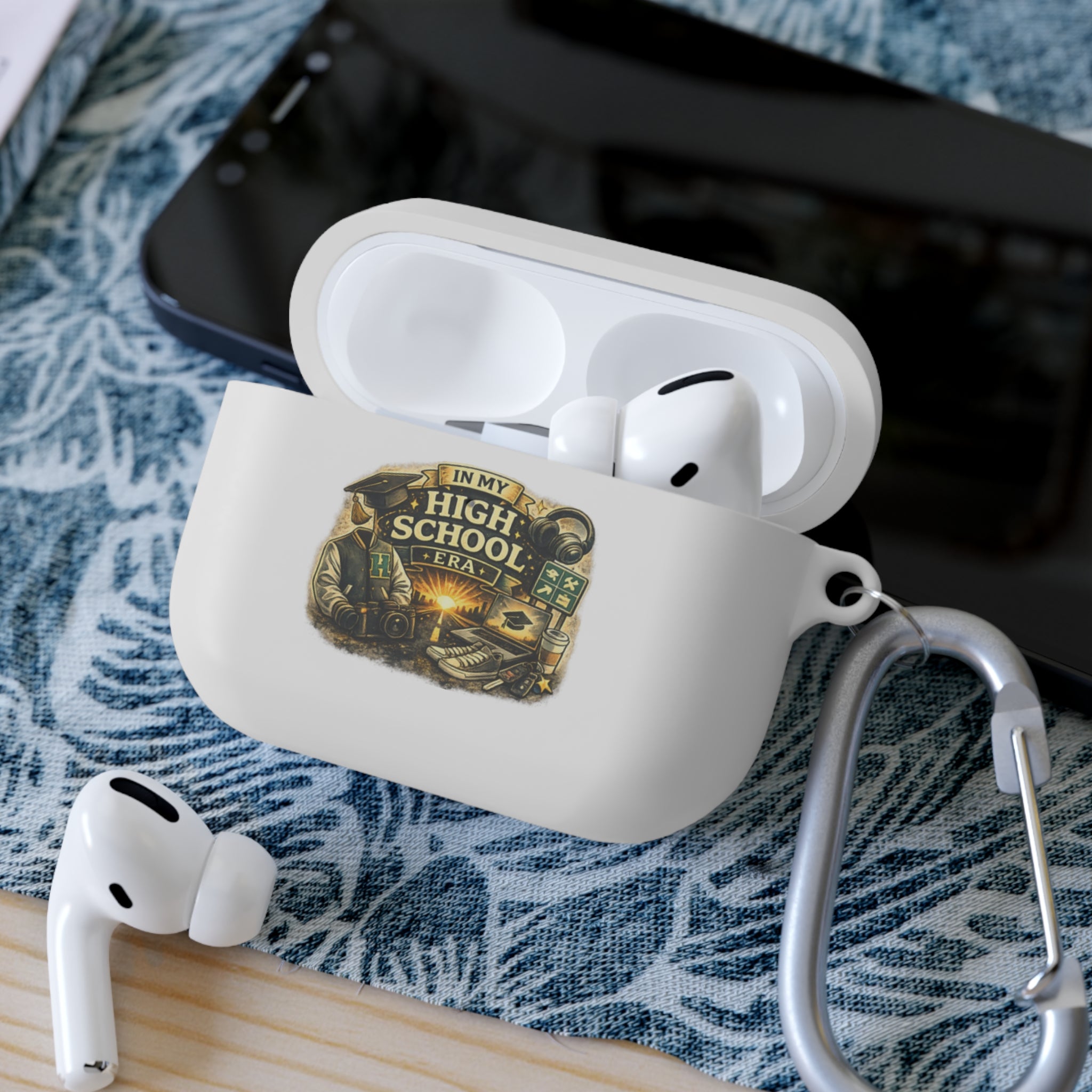 In My High School Era AirPods Case — Personalized Message "On My Way" 2026-2027