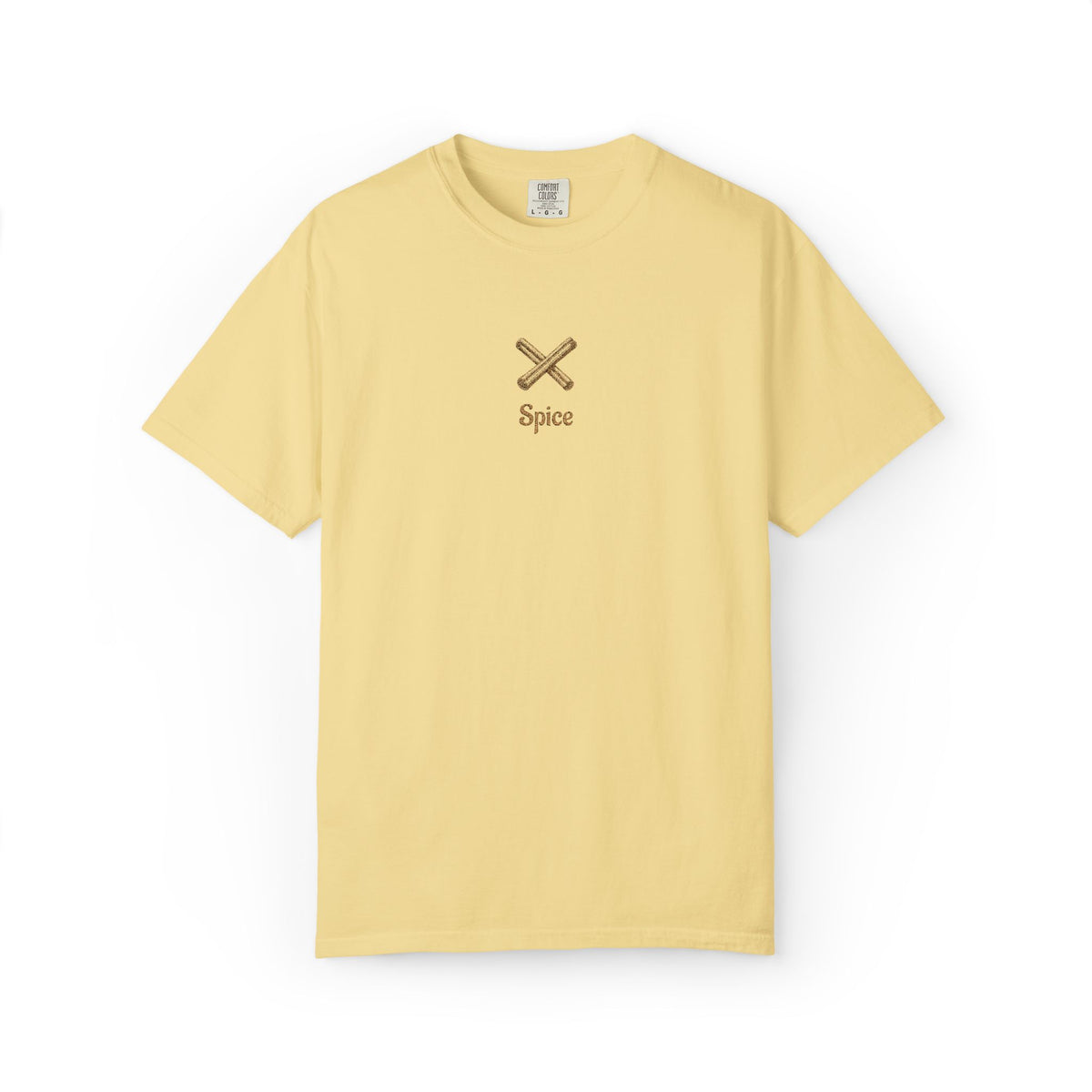 Embroided Couples Crossed Cinnamon Sticks T-Shirt — Minimal Fall Tee