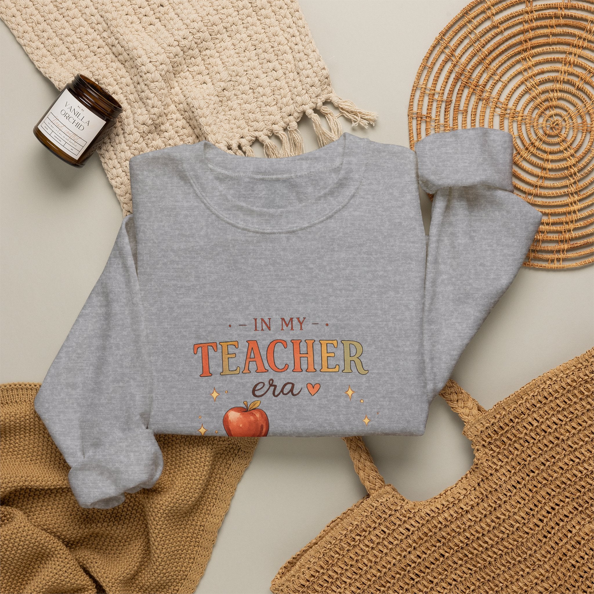 In My Teacher Era - Adult Crewneck Pullover Sweatshirt