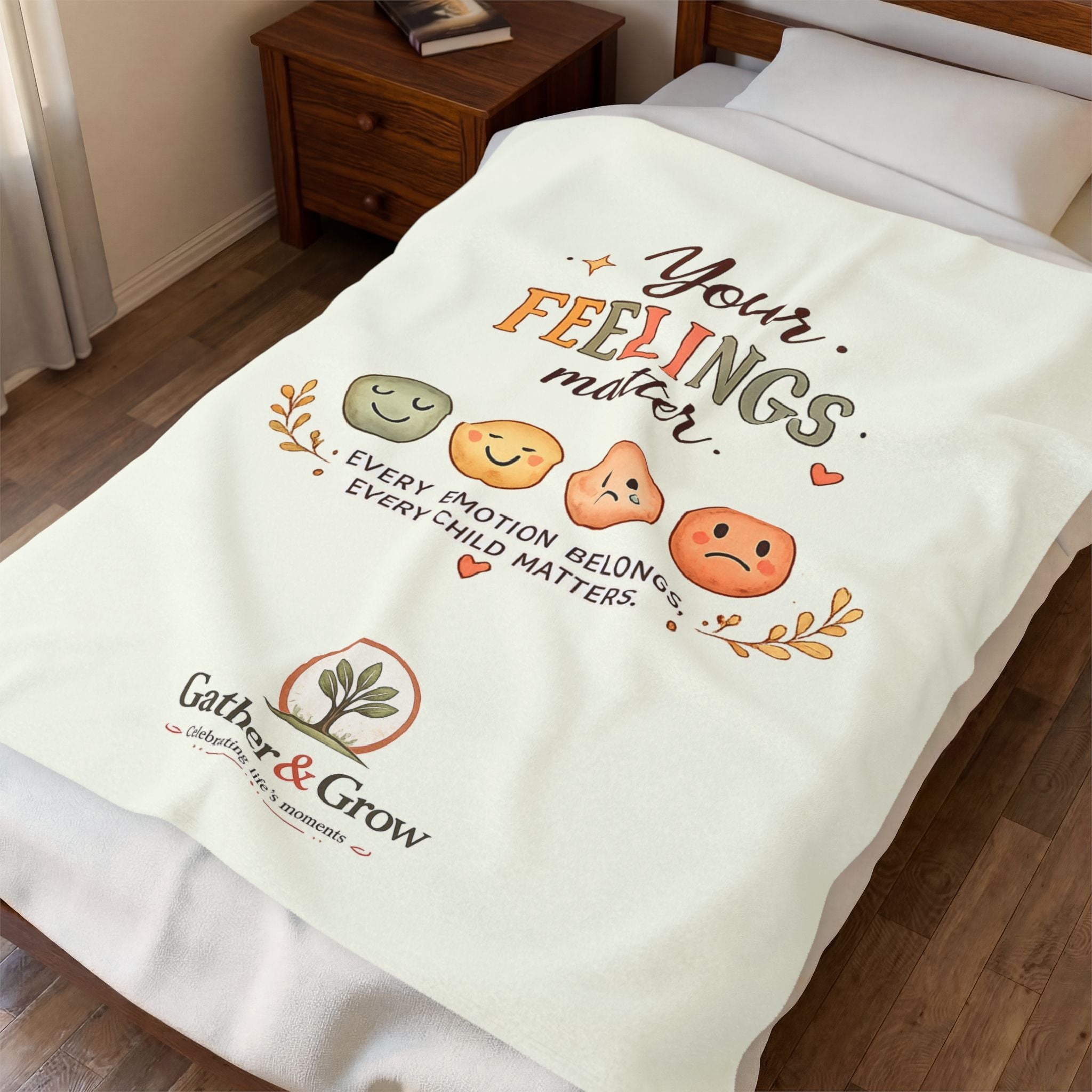 Your Feelings Matter - Velveteen Plush Blanket