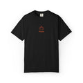 Couples Pumpkin T-Shirt — Minimal Fall Tee with Small Chest Pumpkin