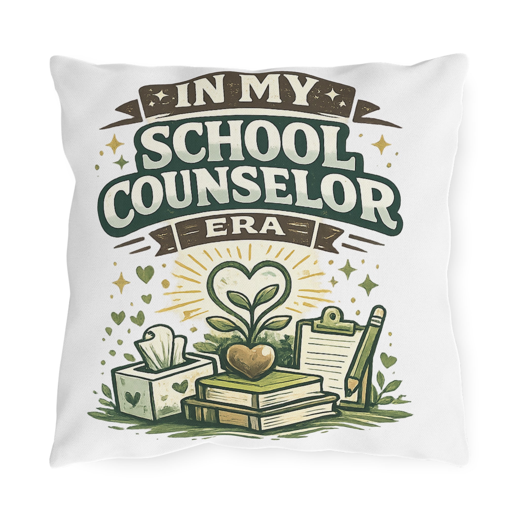 “In My School Counselor Era” —  Personalized Pillow (Name, School Year)
