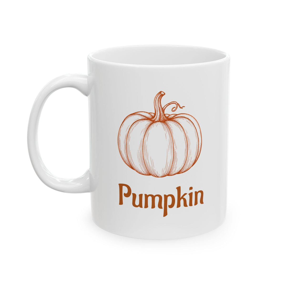 Pumpkin Couples Ceramic Mug — Autumn Pumpkin Coffee Cup (11oz & 15oz)