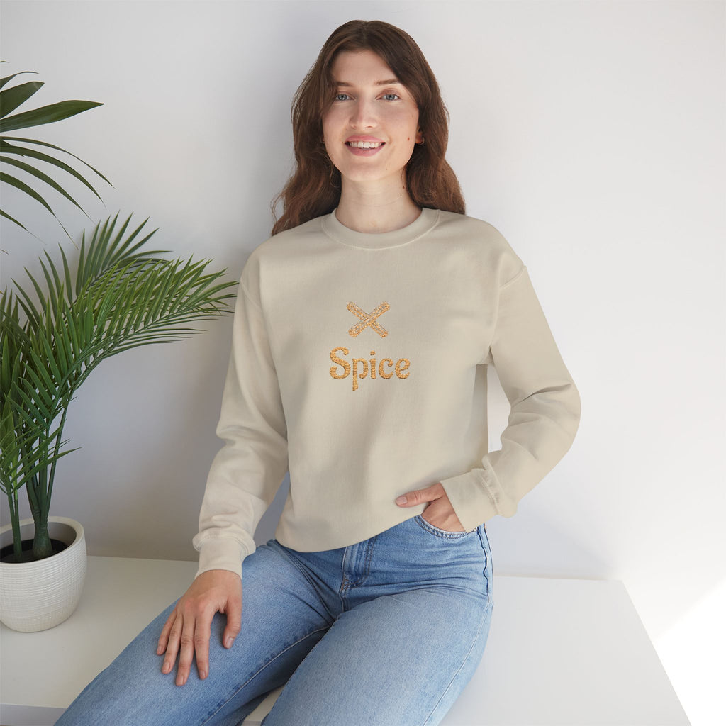 Cinnamon 'Spice' Embroidered Crewneck Sweatshirt — Matching Couples