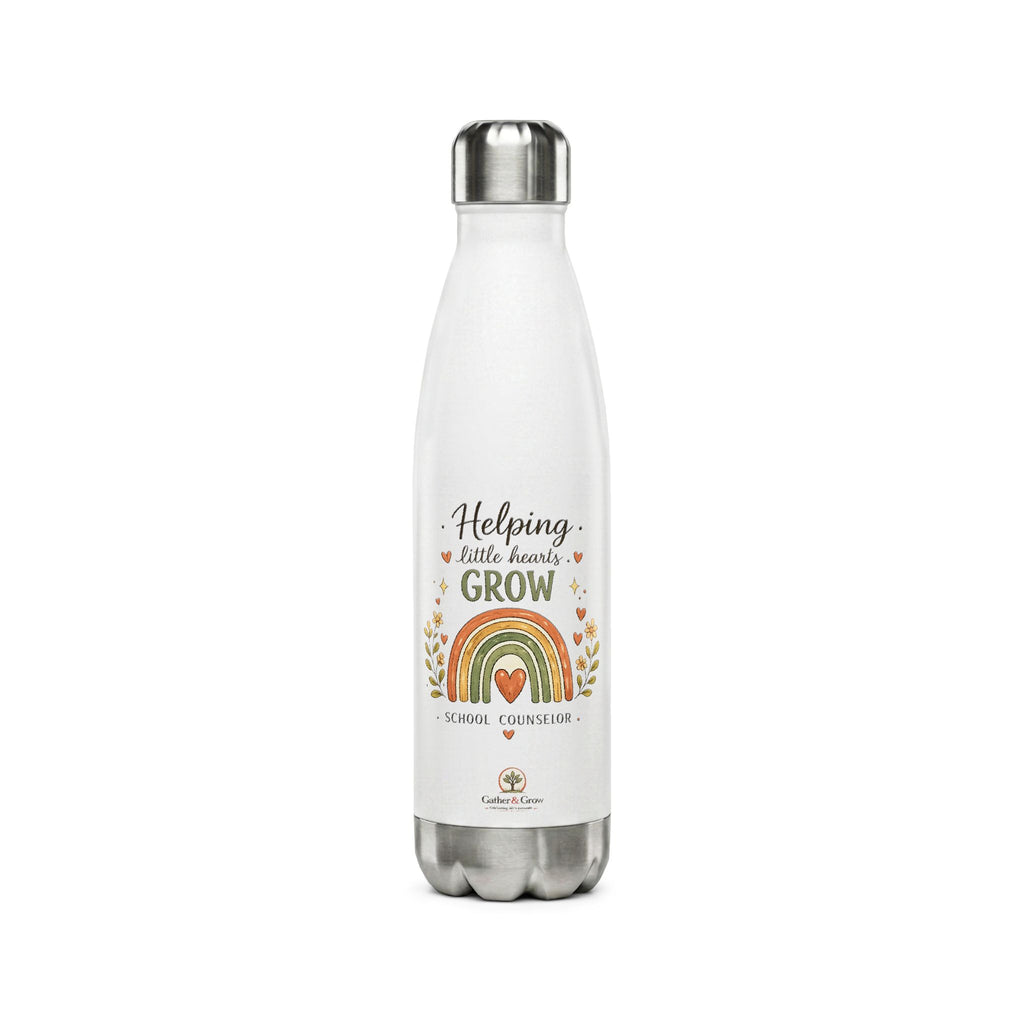 Helping Little Hearts Grow - 17oz Stainless Steel Water Bottle