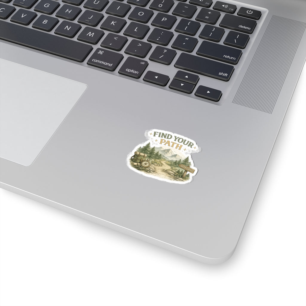 Find Your Path Hiking Sticker - Laptop/Water Bottle Decal