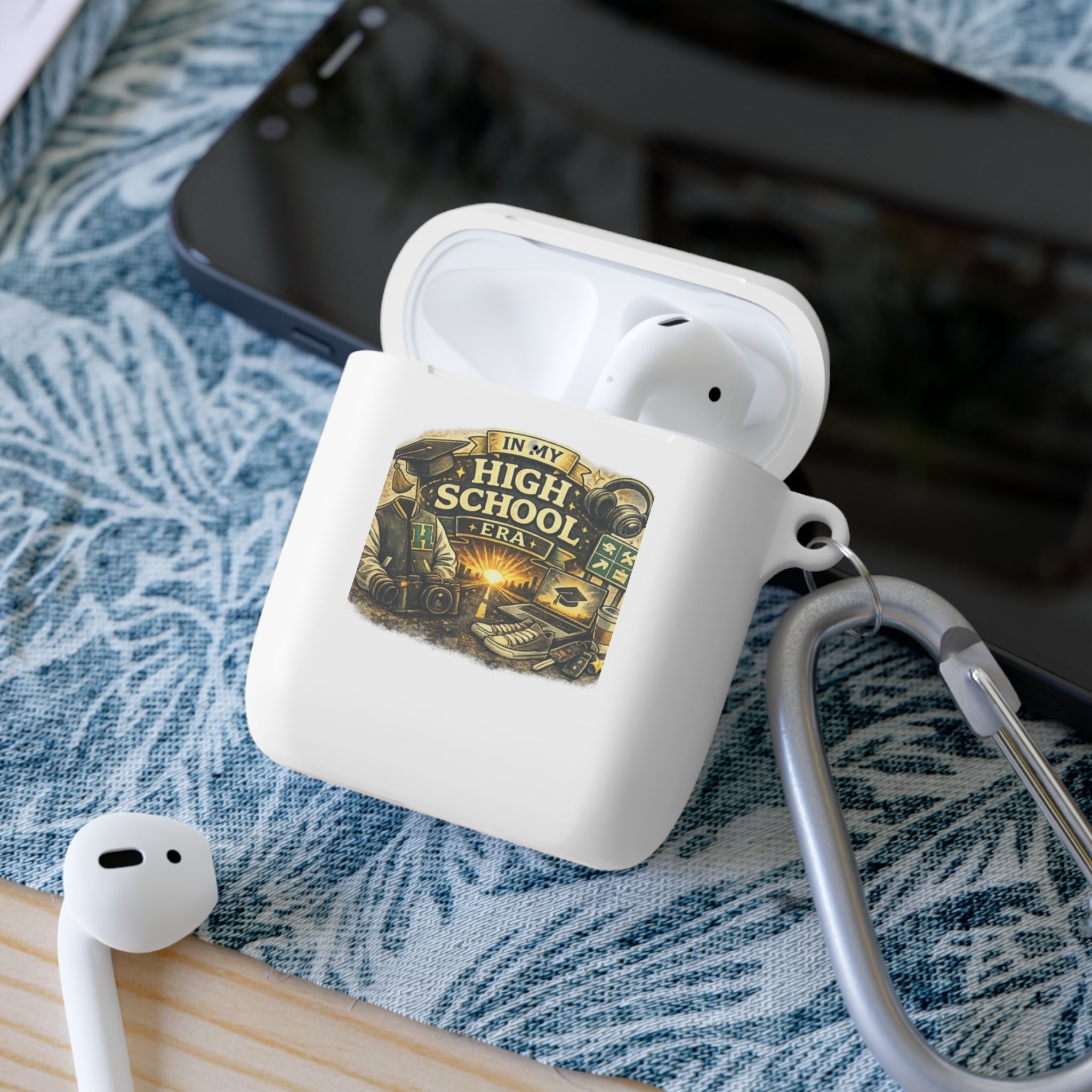 In My High School Era AirPods Case — Personalized Message "On My Way" 2026-2027