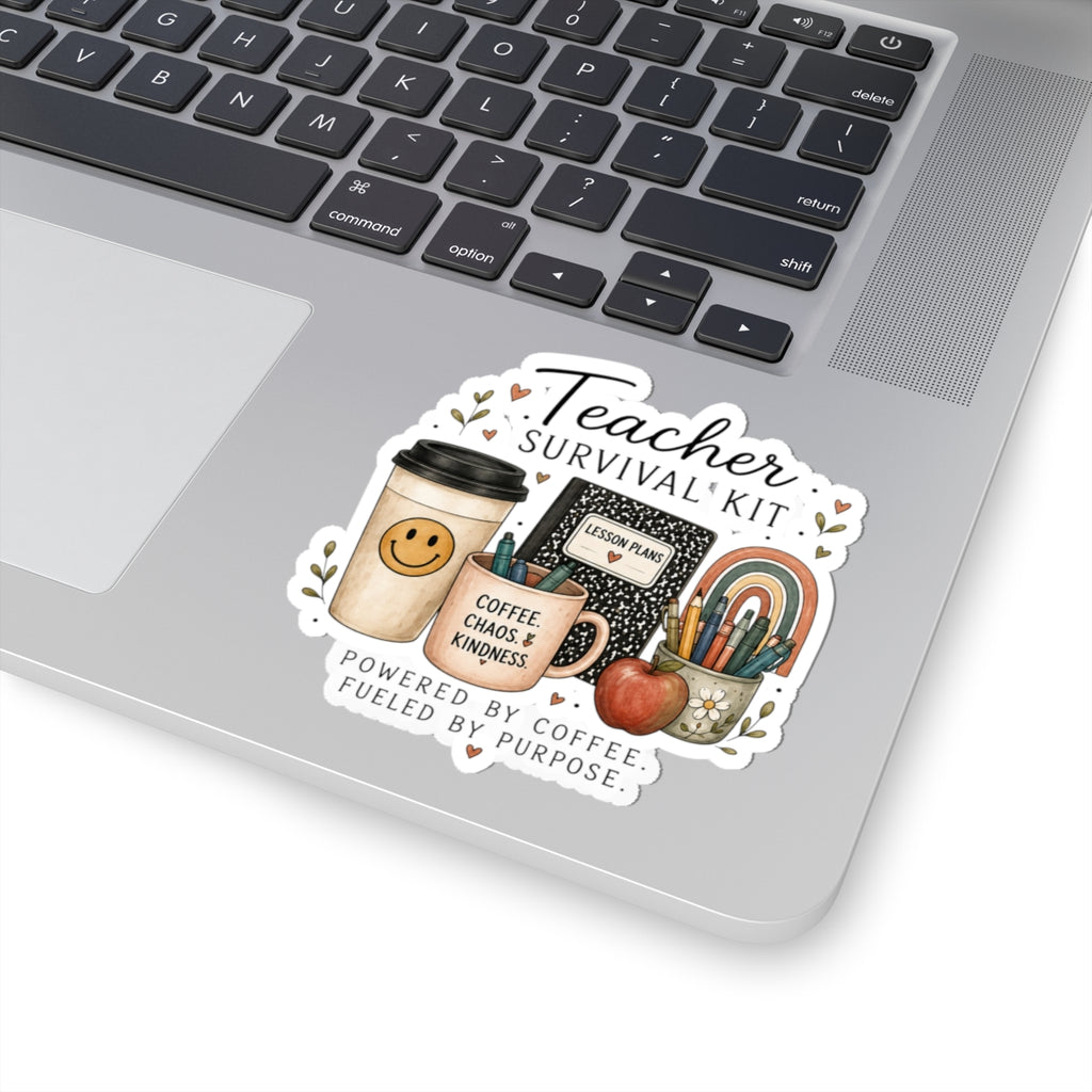 Teacher Survival Kit Sticker — Laptop/Water Bottle Decal