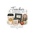 Teacher Survival Kit Sticker — Laptop/Water Bottle Decal