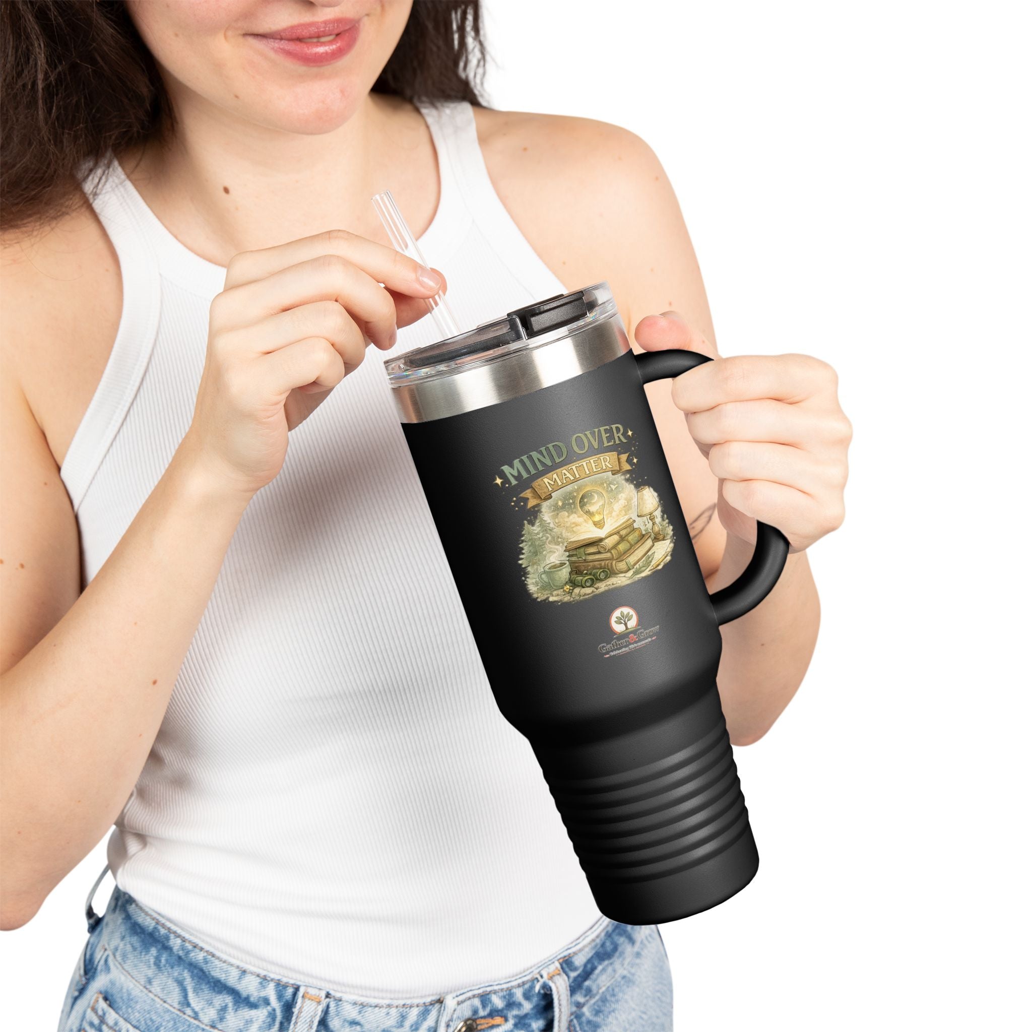 Mind Over Matter - 40oz Stainless Steel Insulated Travel Mug