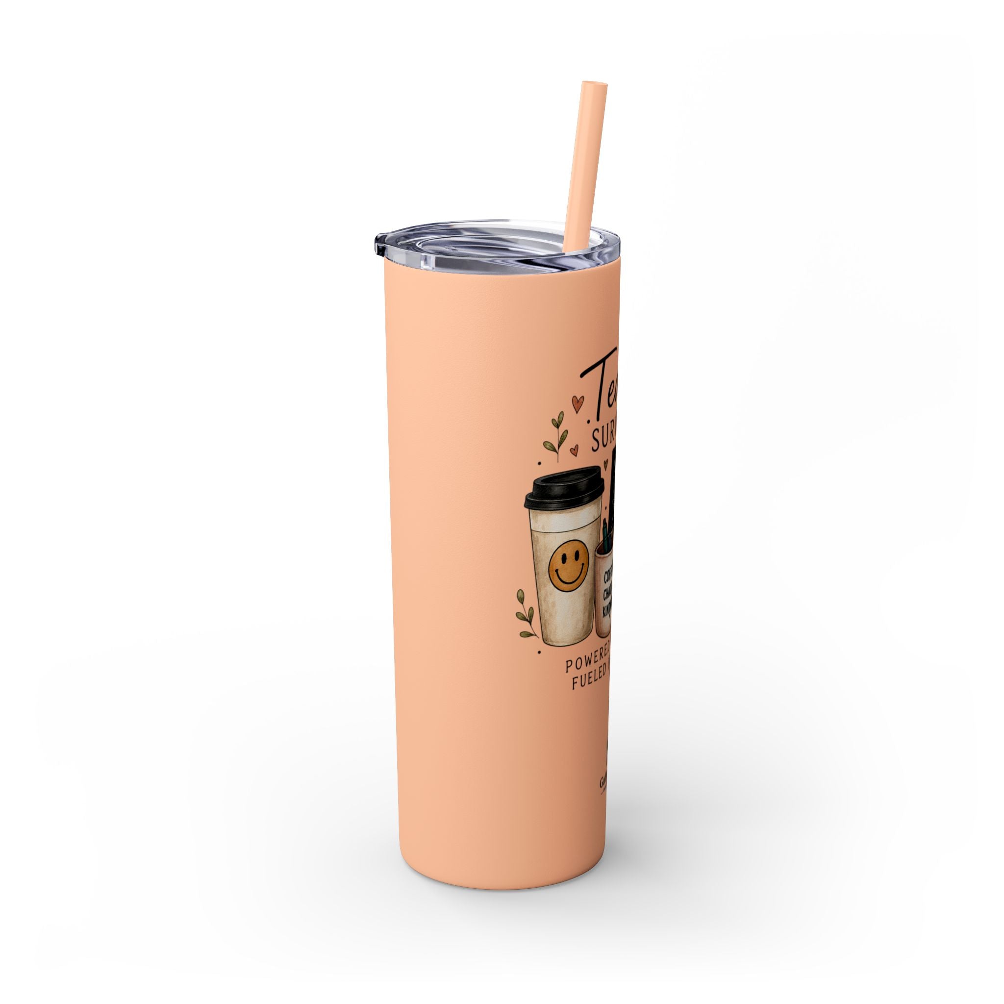 Teacher Survival Kit — 20oz Skinny Stainless Steel Tumbler