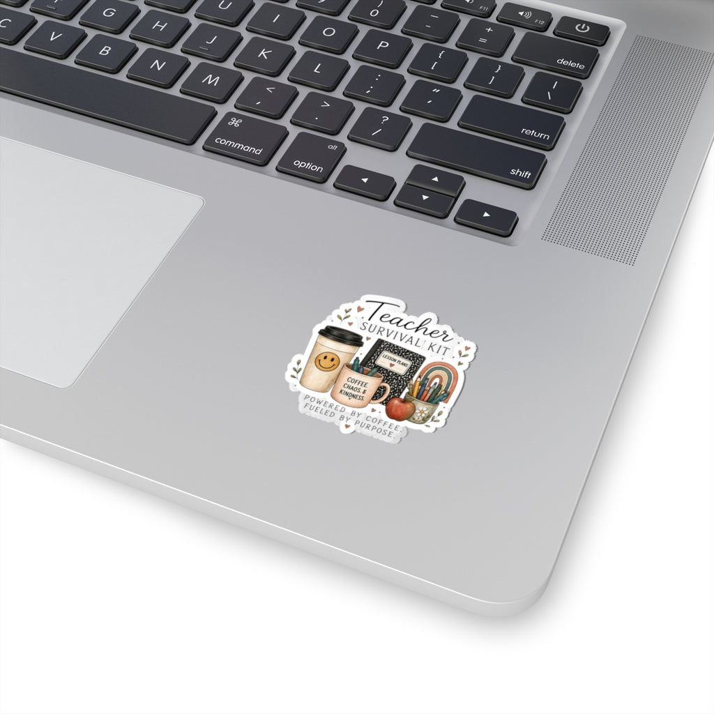 Teacher Survival Kit Sticker — Laptop/Water Bottle Decal