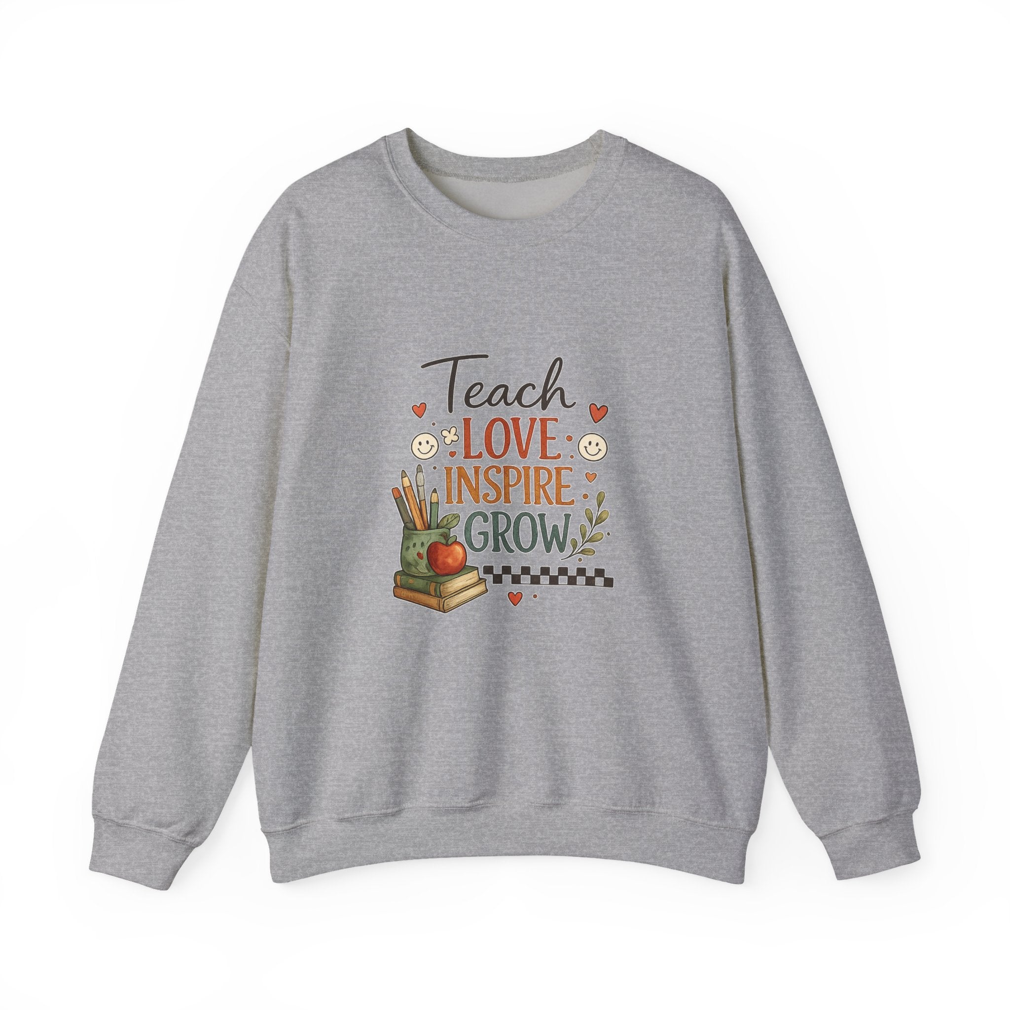 Teach Love Inspire Grow - Adult Crewneck Pullover Sweatshirt