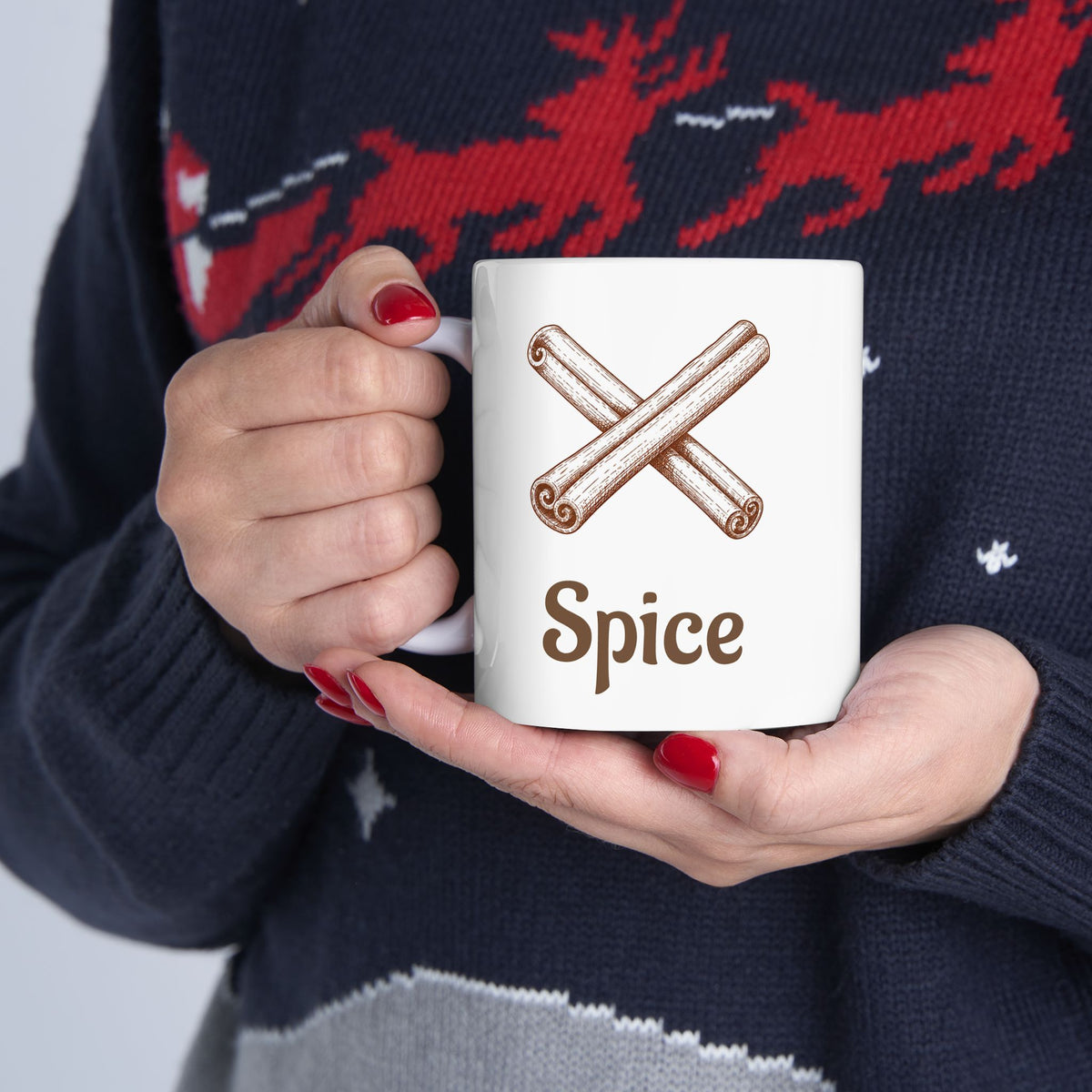 Spice Couples Ceramic Mug — Autumn Pumpkin Coffee Cup (11oz & 15oz)