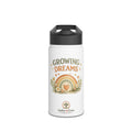 Growing Dreams Stainless Steel Water Bottle — Kids Floral Rainbow Insulated Bottle