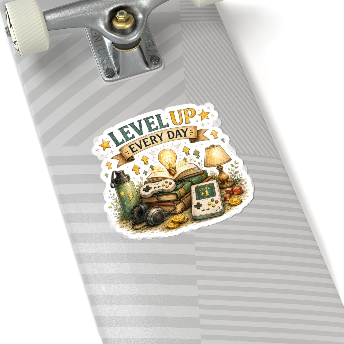 Level Up Every Day Sticker - Laptop/Water Bottle Decal