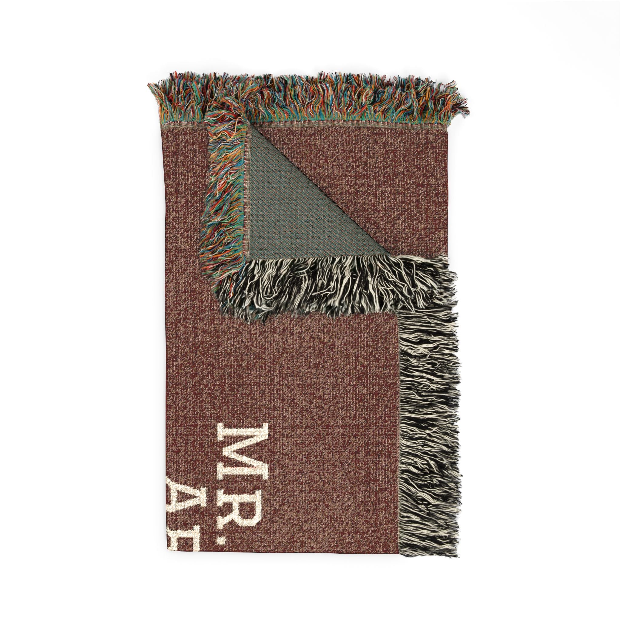 Personalized Couples Date Woven Blanket — Custom Roman Numerals