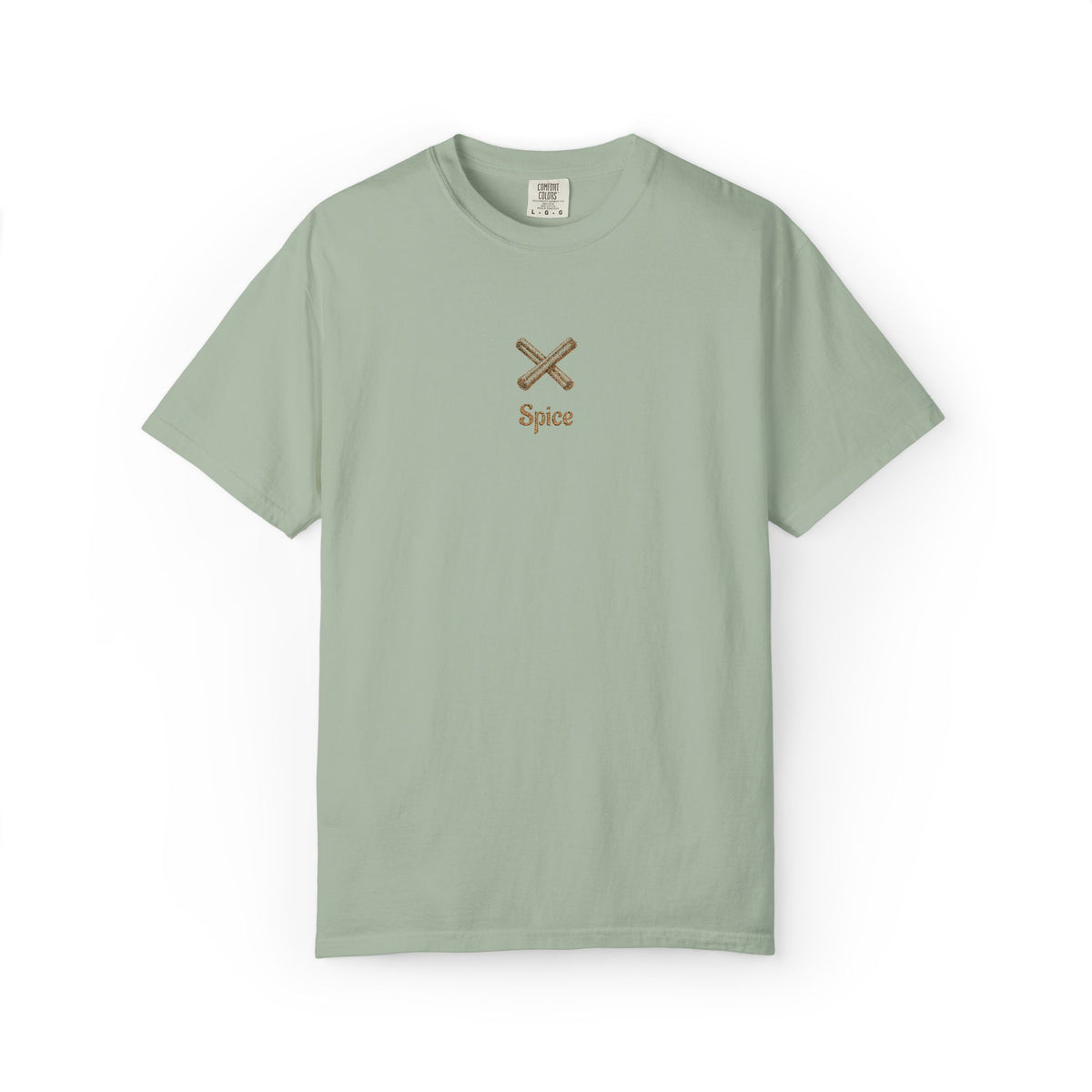 Embroided Couples Crossed Cinnamon Sticks T-Shirt — Minimal Fall Tee