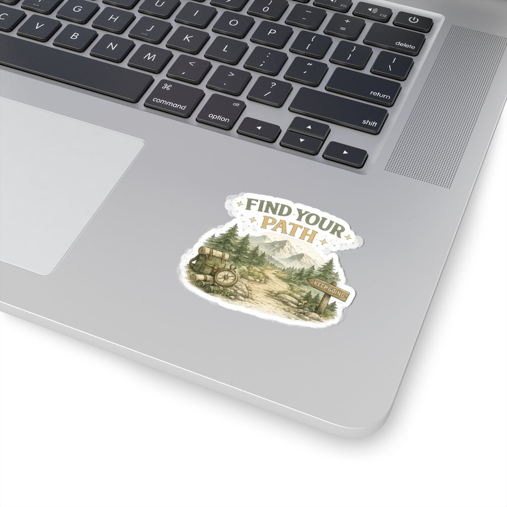 Find Your Path Hiking Sticker - Laptop/Water Bottle Decal