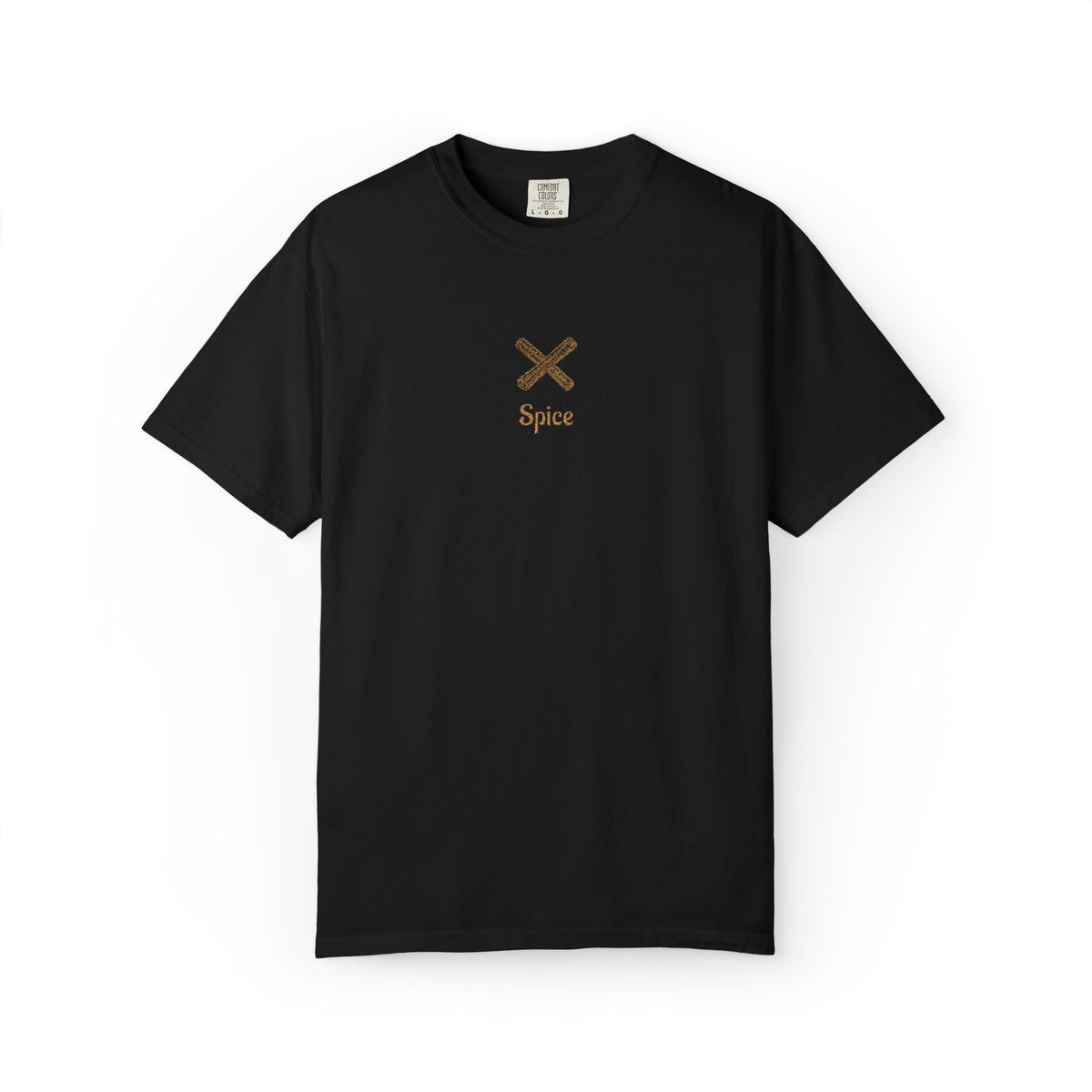 Embroided Couples Crossed Cinnamon Sticks T-Shirt — Minimal Fall Tee
