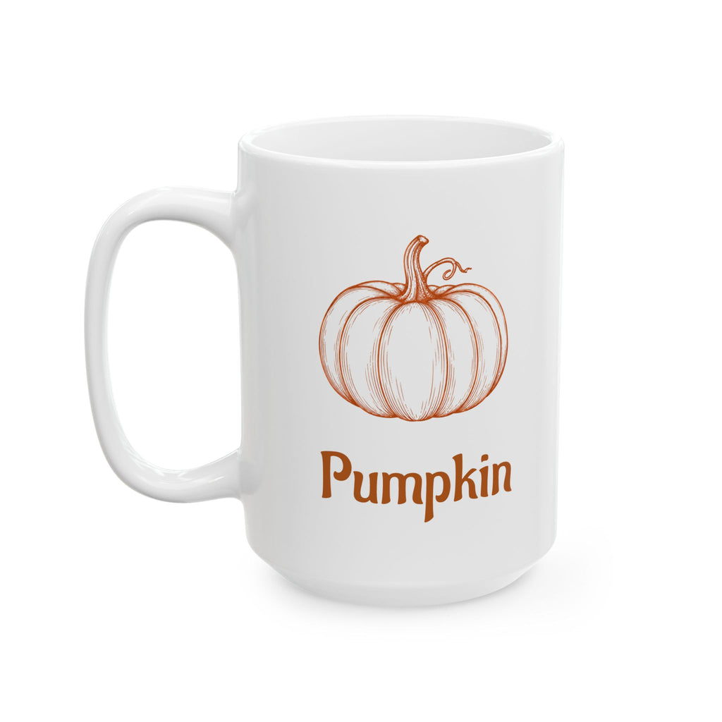 Pumpkin Couples Ceramic Mug — Autumn Pumpkin Coffee Cup (11oz & 15oz)