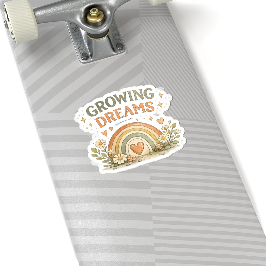 Growing Dreams Rainbow Sticker - Laptop/Water Bottle Decal