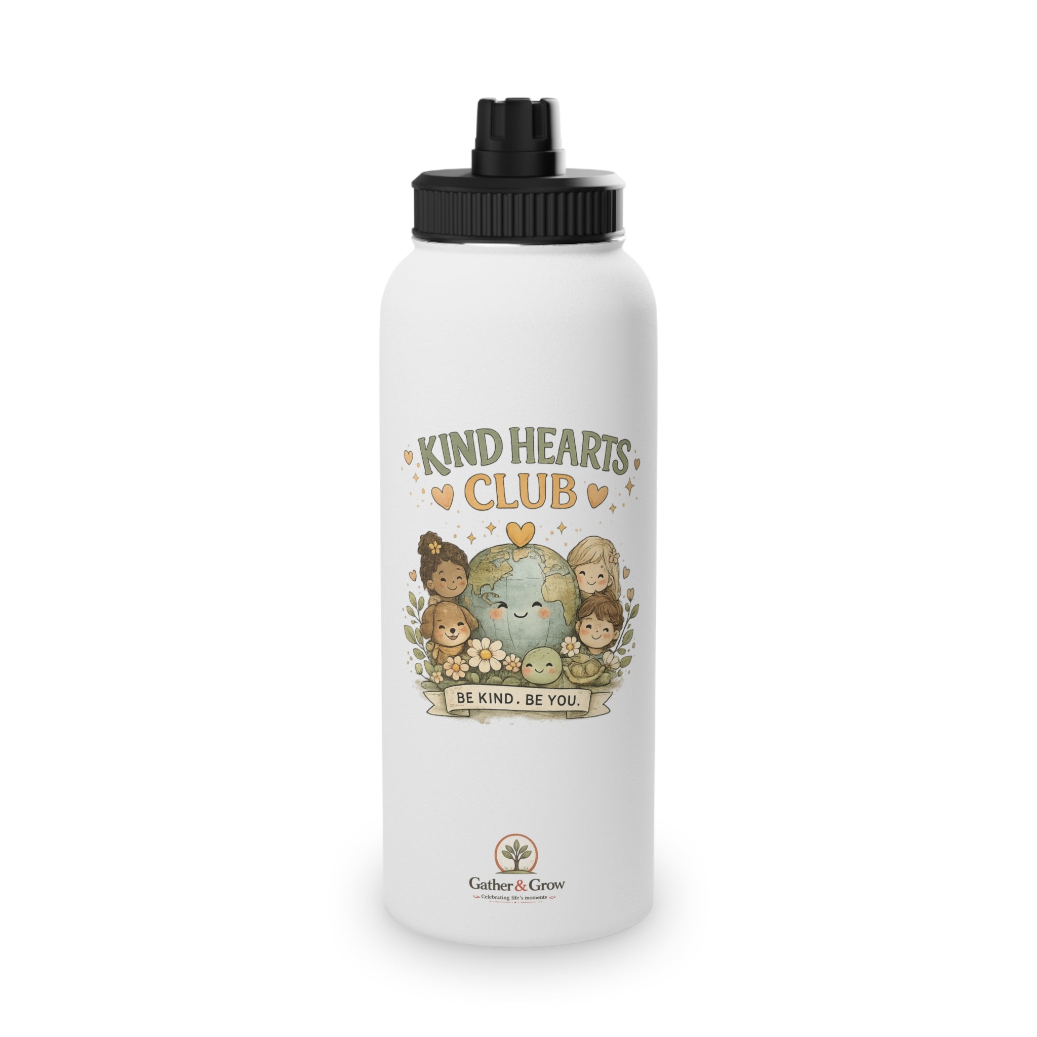 Kind Hearts Club - Kids Stainless Steel Water Bottle