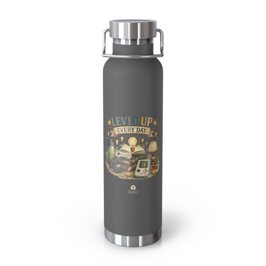 Level Up Every Day - 22oz Vacuum Insulated Water Bottle