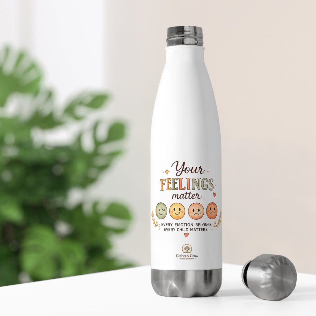 Your Feelings Matter - 20oz Stainless Steel Water Bottle