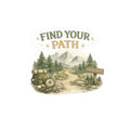 Find Your Path Hiking Sticker - Laptop/Water Bottle Decal