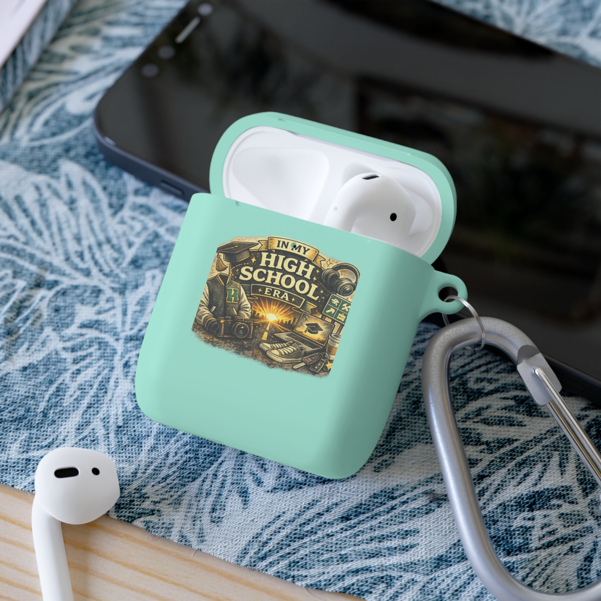 In My High School Era AirPods Case — Personalized Message "On My Way" 2026-2027