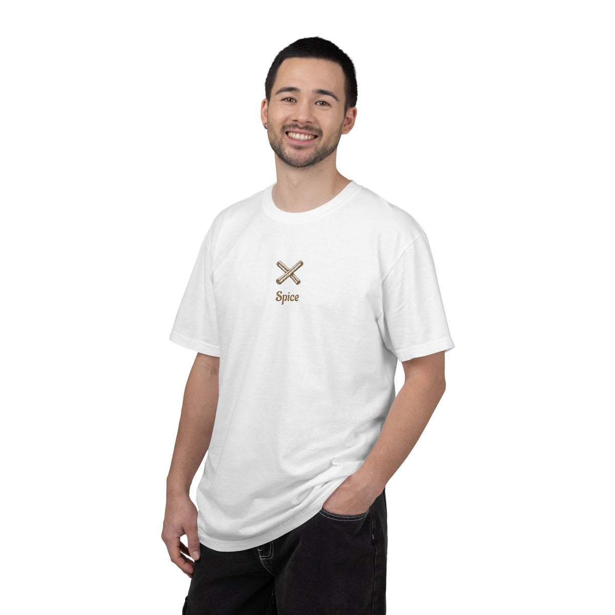 Couples Crossed Cinnamon Sticks T-Shirt — Minimal Fall Tee
