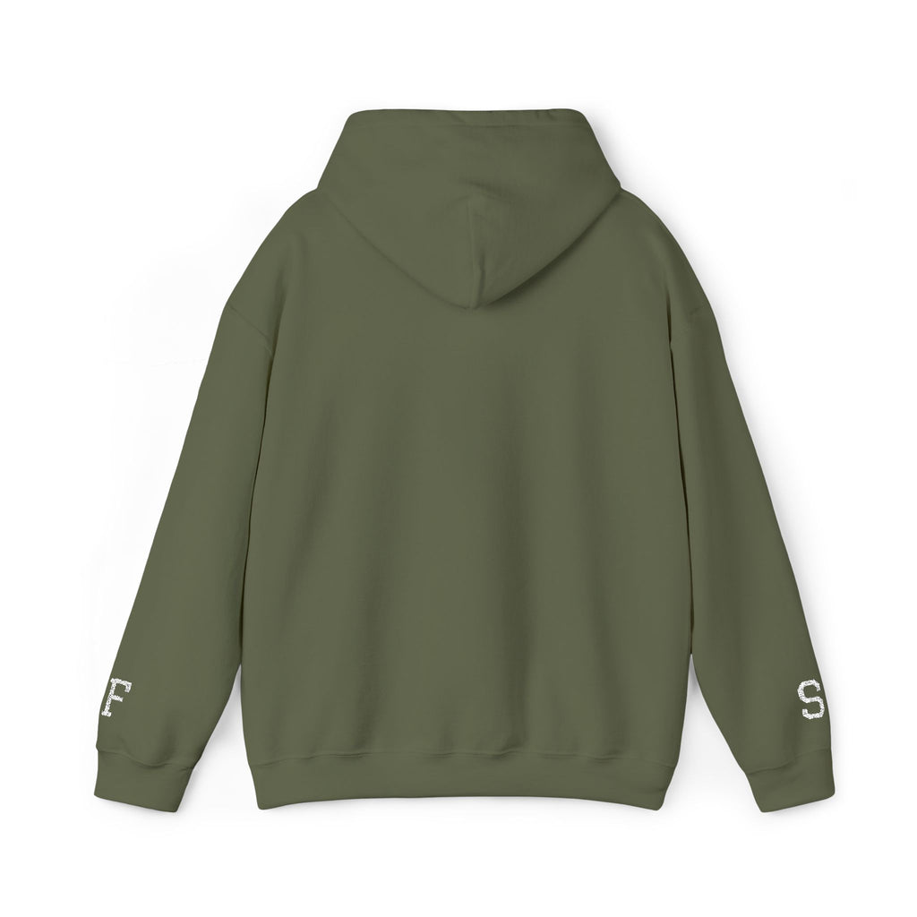 Personalized Couples Roman Numeral Date Hoodie – Minimal Pullover with Sleeve Graphics