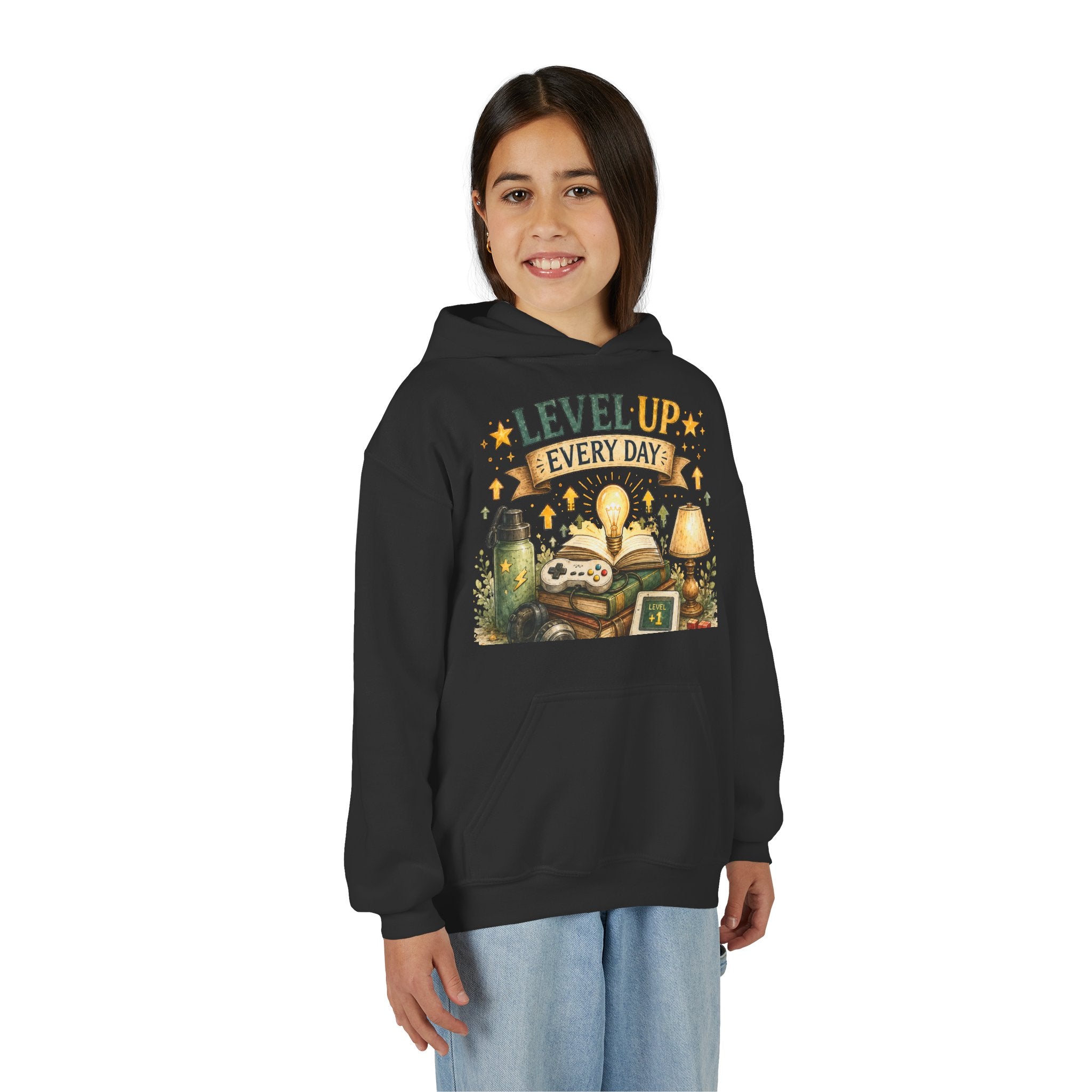 Level Up Every Day - Kids Hoodie