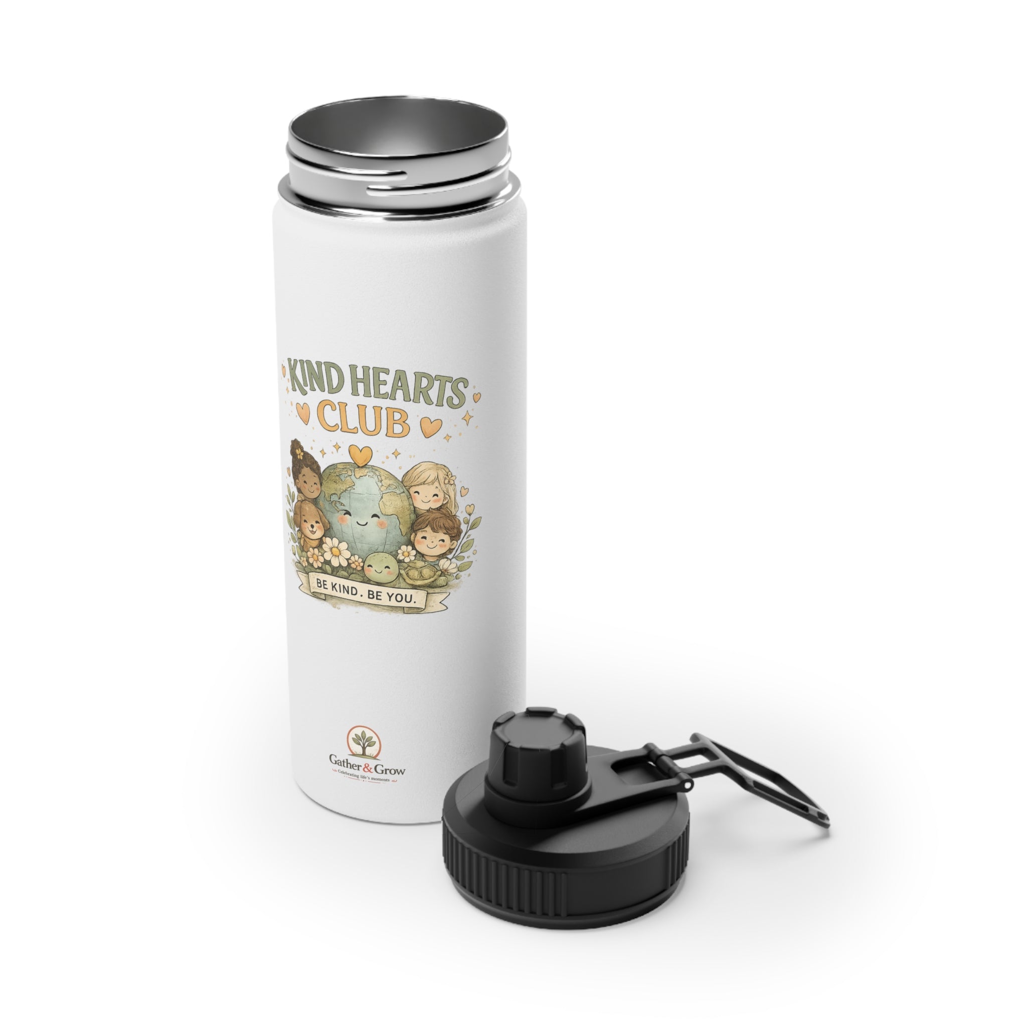 Kind Hearts Club - Kids Stainless Steel Water Bottle